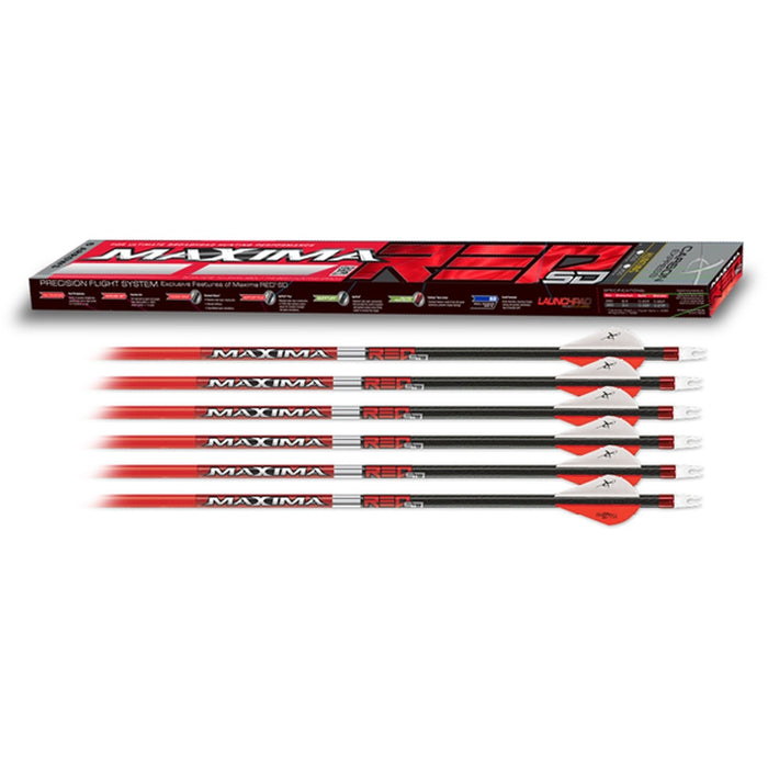 Carbon Express Maxima Red SD 350/400 Spine Carbon Arrows .203"ID - 6/Pack