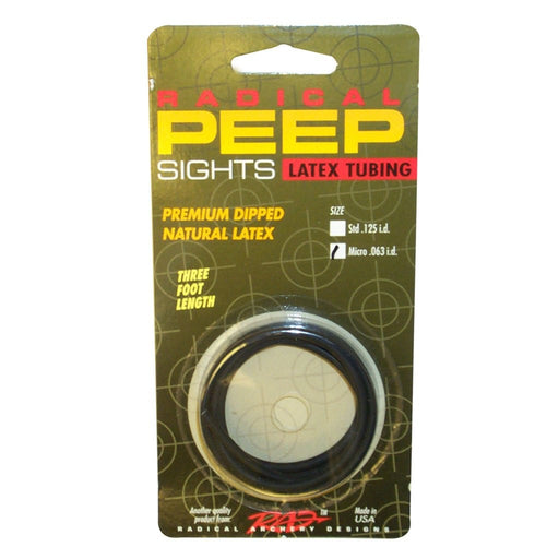 RAD Standard Peep Sights Latex Tubing .063 ID 3Ft - Black