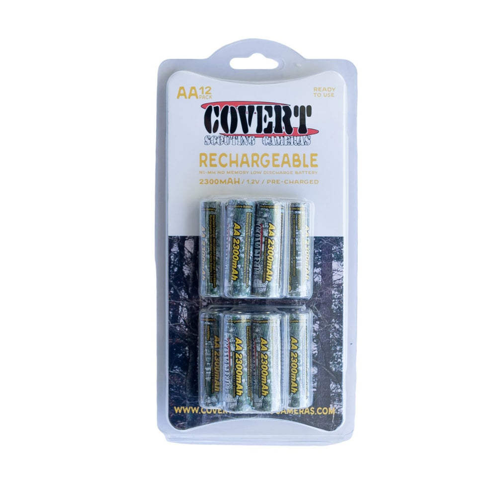 Covert Scouting Cameras AA Rechargeable NiMH Batteries - 12/Pack