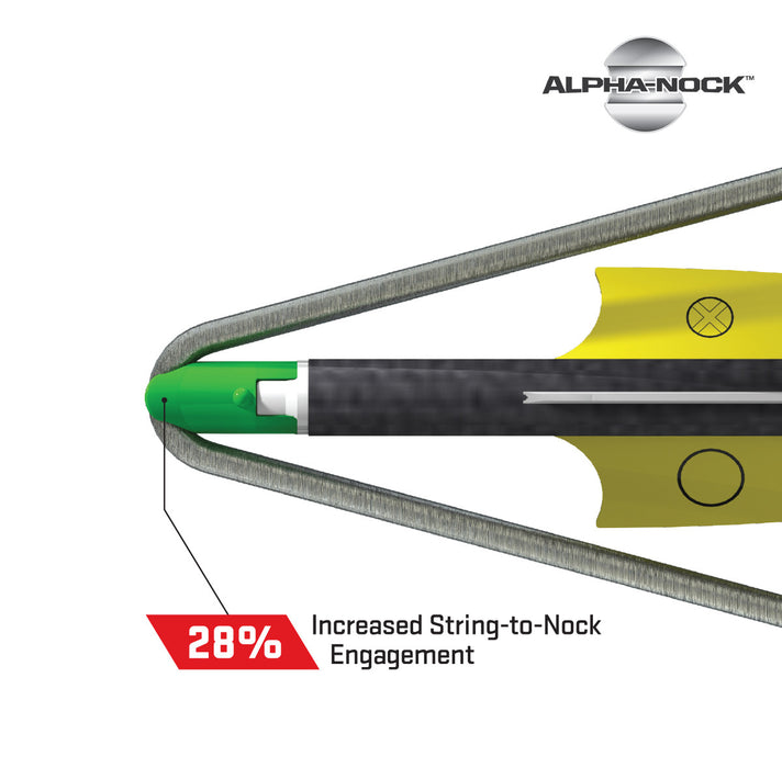 TenPoint EVO-X CenterPunch Carbon Arrows w/ Alpha-Nocks .001" 20" - 6/Pack