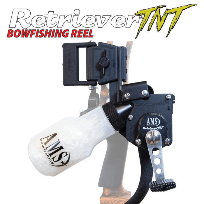 AMS Bowfishing Retriever TNT Tournament Reel 350 Lbs Line LH/RH- Made —  /TheCrossbowStore.com