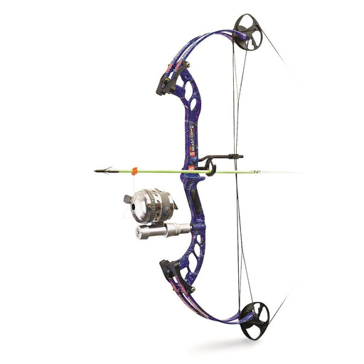 PSE Archery Mudd Dawg Bowfishing Reel Package 40 Lbs 30" Right Hand - Blue DK'D