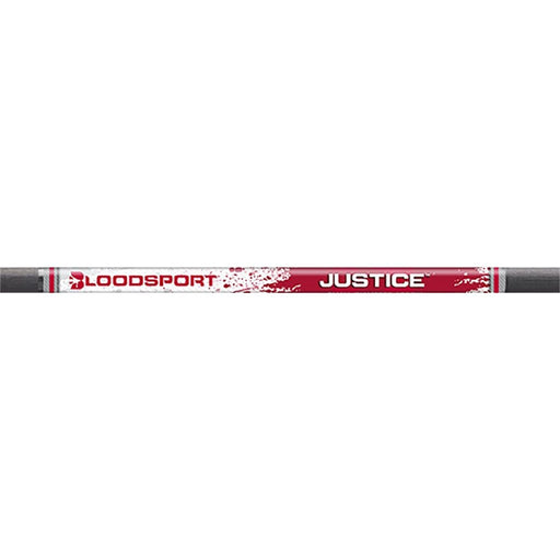 Bloodsport Justice 300 Raw Shafts W/nocks & Inserts - 12/Pack