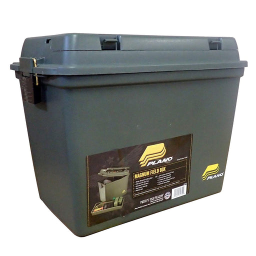 Plano Large Hinged Storage Box with Wheels Made in USA - OD Green