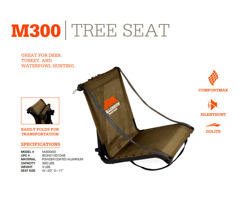 Millennium Treestands M300 Tree Seat for Hunters