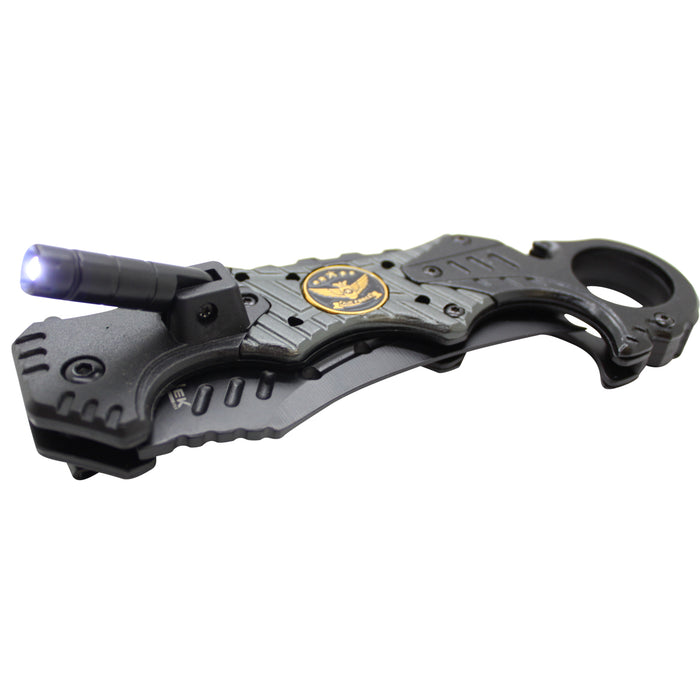 SAS 5.5" Tactical Spring Assisted Folding Knife - Open Box