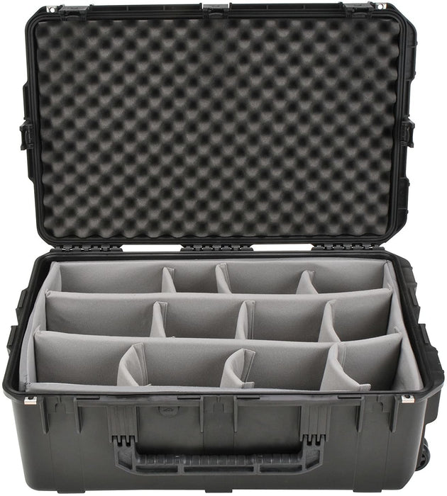 SKB iSeries 29" x 14" x 15" Waterproof Case w/ Wheels and Cubed Foam - Black