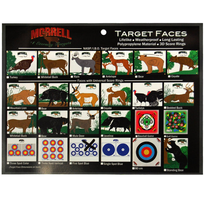 Morrell Targets Polypropylene Archery Target Face - 18 Designs Available