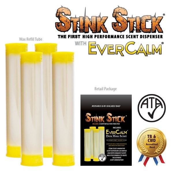 Conquest Scents Stink Stick EverCalm Refill Tube - 4/Pack