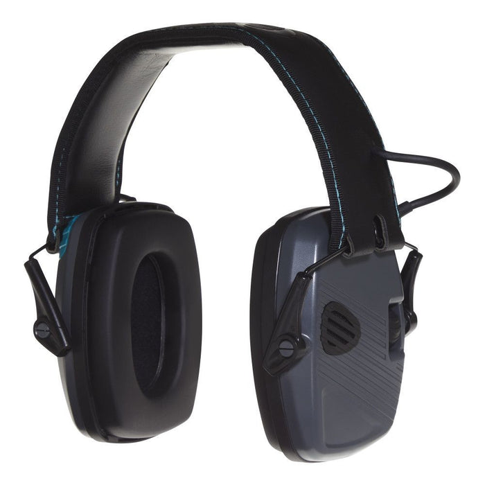 Allen Company GWG Shield Low-Profile Electronic Earmuffs - Gray/Teal/Black