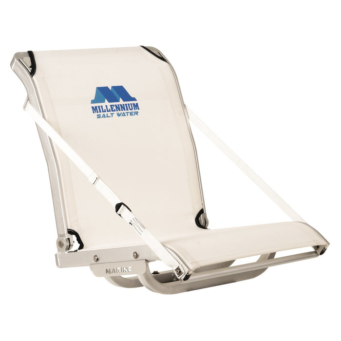 Millennium Marine Pro-M 100 Boat Seat Anodized Aluminum Construction - White