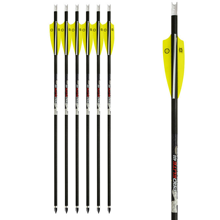 TenPoint Pro Elite 400 Carbon Crossbow Arrows 20" w/ Alpha-Nocks 3/Pack-Oepn Box