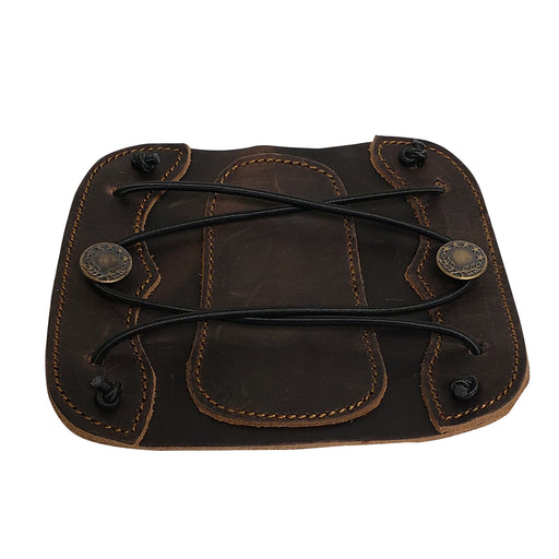SAS Leather Traditional Arm Guard with Stretch Cord Large-7"x6.5" - Open Box