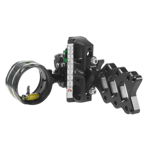 Axcel AccuHunter Slider Sight 41mm w/ "T" Connector 1-Pin .010 Green Fiber-Black