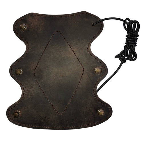 SAS Leather Arm Guard with Stretch Cord One Size w/ Metal Lace Hooks - Open Box