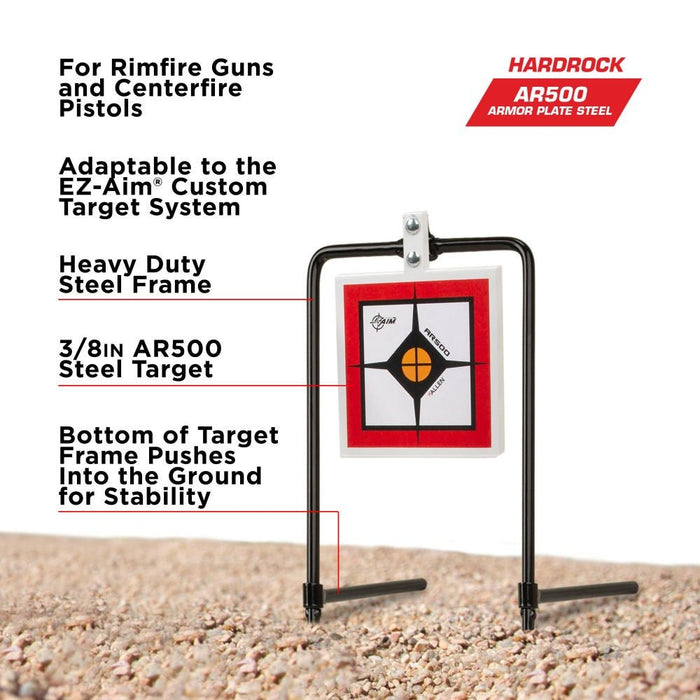 Allen Company EZ Aim Hardrock Square Spinner Target & Stand - White/Red/Black