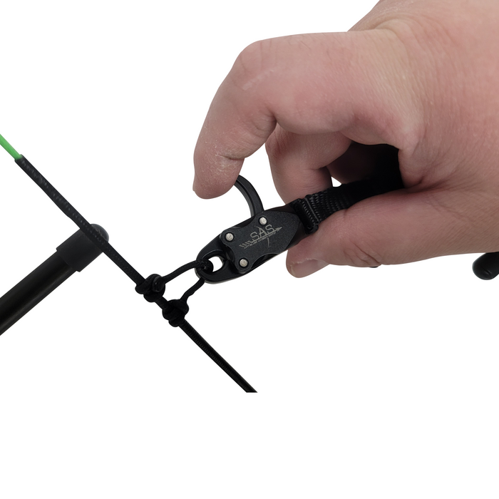 SAS Adjustable Archery Wrist Release Aid CNC Aluminum for Compound Bow - Black