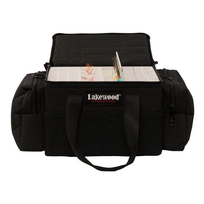 Lakewood Fishing Lure Caddy Tackle Box w Adjustable Hanging Lure Divid — TheCrossbowStore.com
