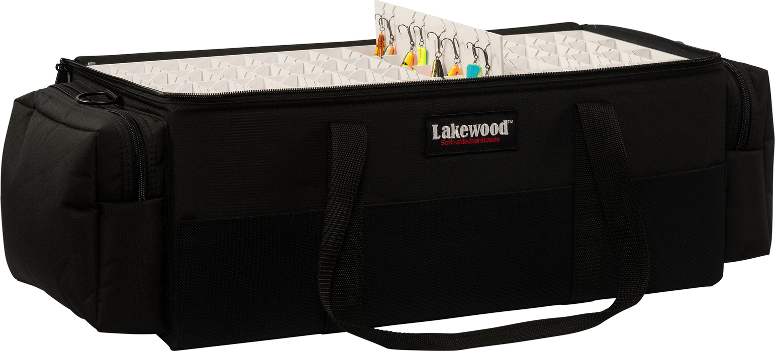 hanging lure tackle box Lakewood Fishing Black Hanging Lure Locker Tackle Box W Adjustable Lur — WoodsArcheryRange.com/TheCrossbowStore.com