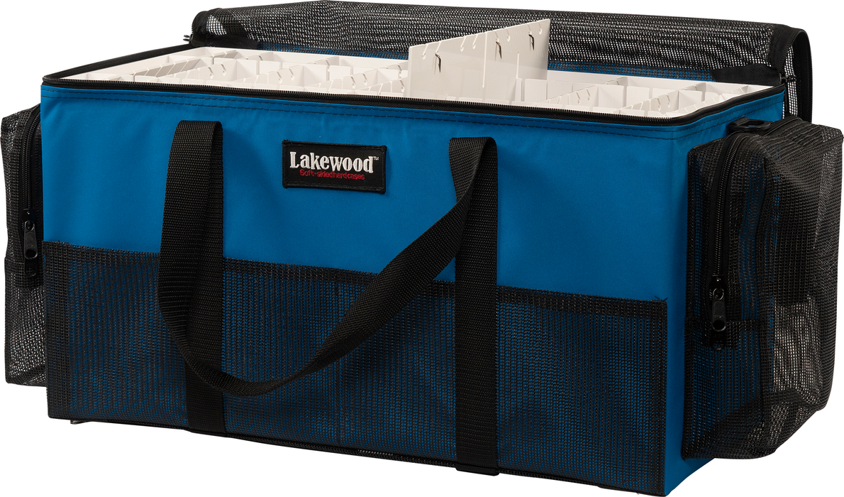 Lakewood Fishing Blue Large Saltwater Case Tackle Box Adjustable Lure Dividers