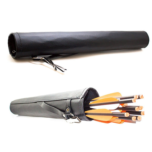 SAS Leather Tube Hip Quiver Arrow Holder With Belt Clip 17" Long - Open Box