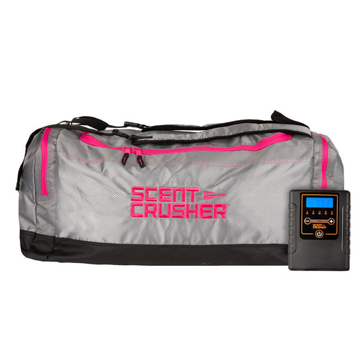 Scent Crusher Halo Series Pink Gear Bag with Zippers and Weather-Resistant Base