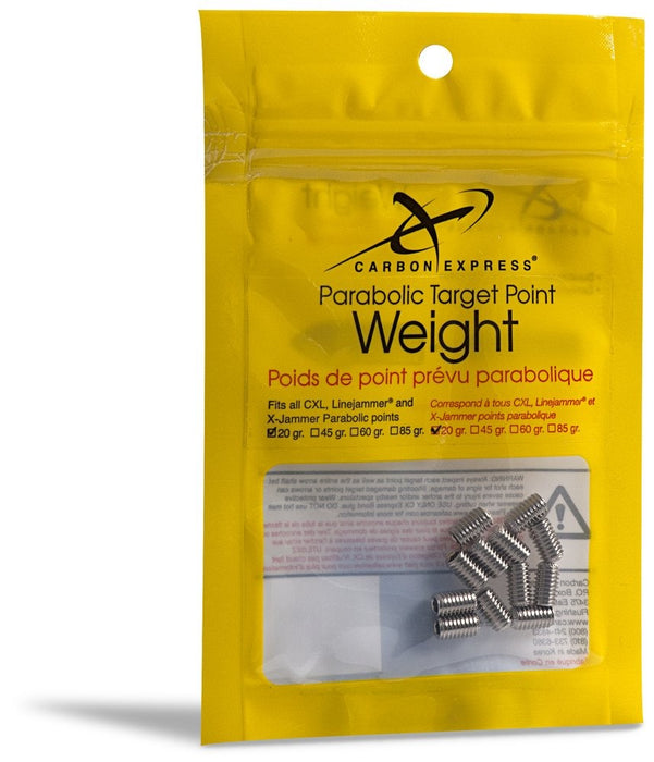 Carbon Express Parabolic Point Weight 12-Pack 60 Grain - Open Box