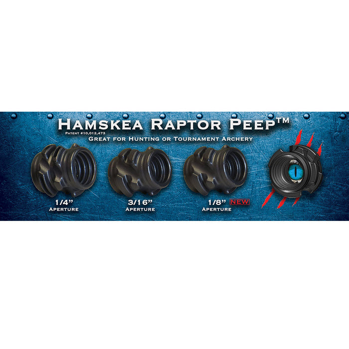 Hamskea Raptor Peep Housing 3/16" Black - Open Box